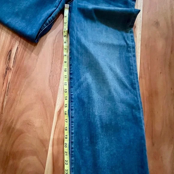 Kut From The Kloth Wide Leg Raw Hem Jeans Size 10 - Picture 5 of 7